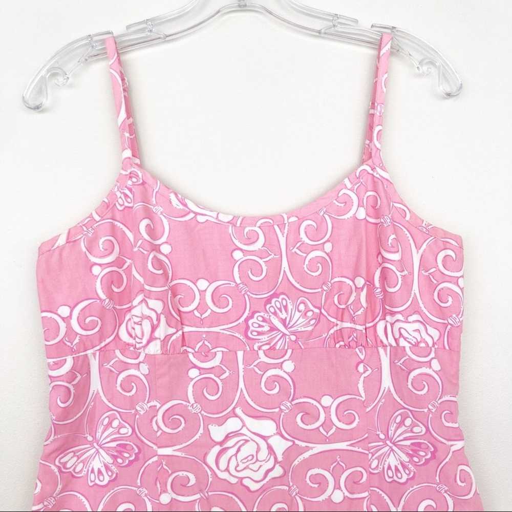 Lilly Pulitzer Vintage 90s Lilly Pulitzer Pink Ro… - image 5