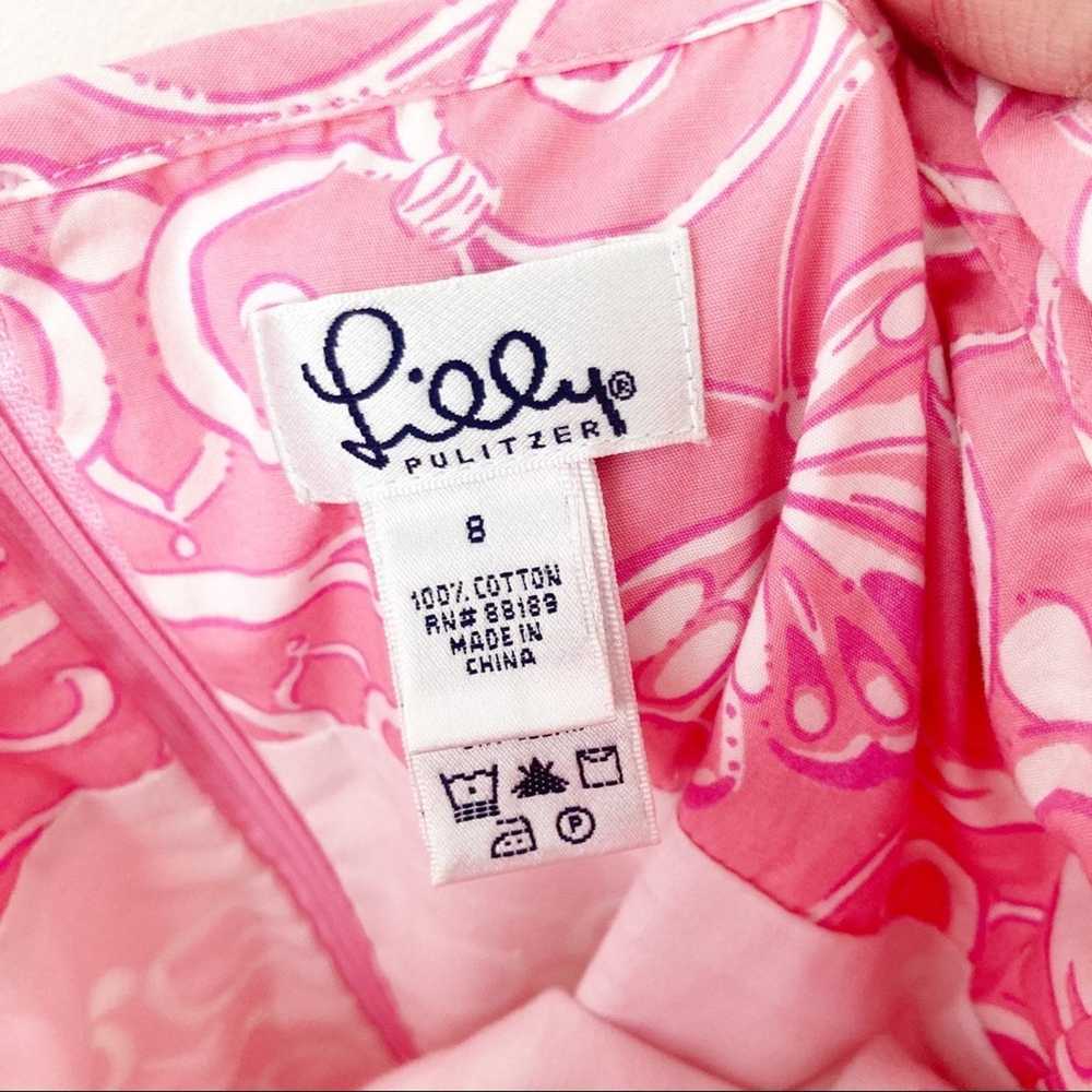 Lilly Pulitzer Vintage 90s Lilly Pulitzer Pink Ro… - image 7