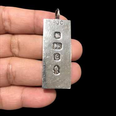 Silver ingot pendant jubilee - Gem
