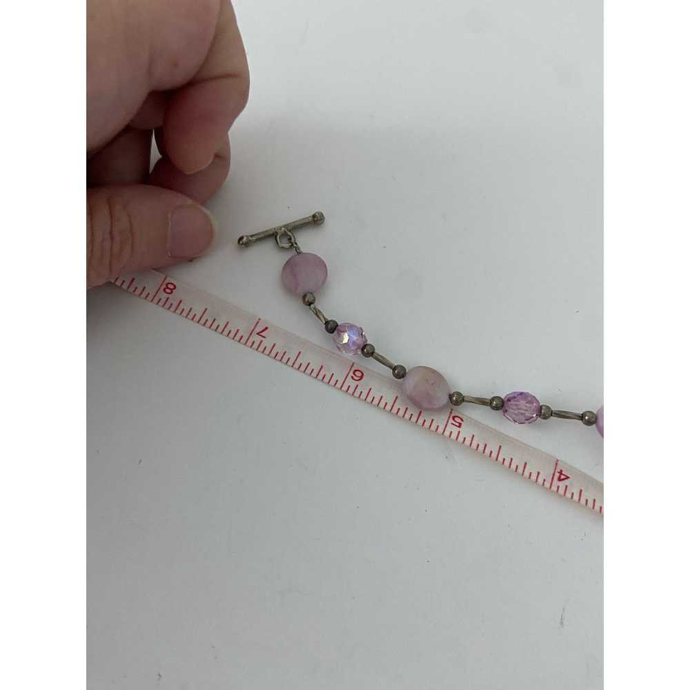 Handmade Light purple mother of pearl shell brace… - image 3