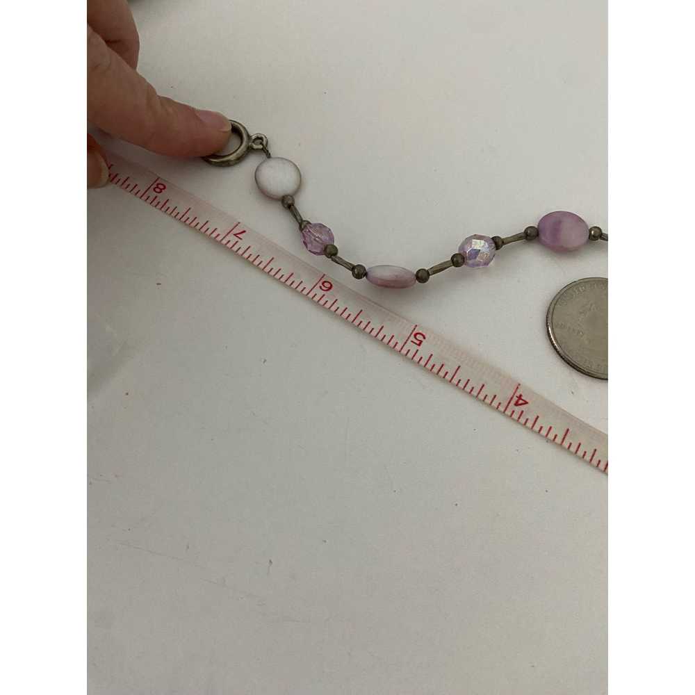 Handmade Light purple mother of pearl shell brace… - image 6