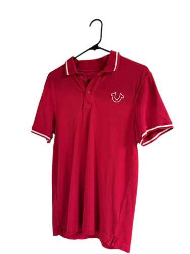 True Religion True religion red short sleeve polo