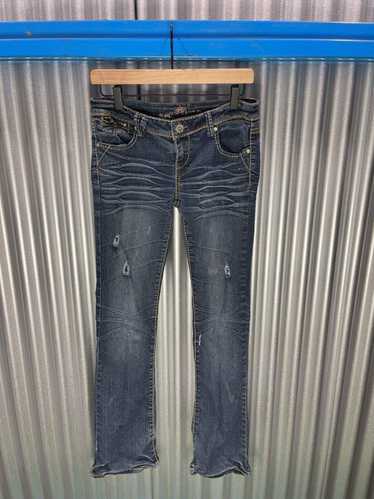 Designer Almost Famous Zipper Denim Rockstar Jeans