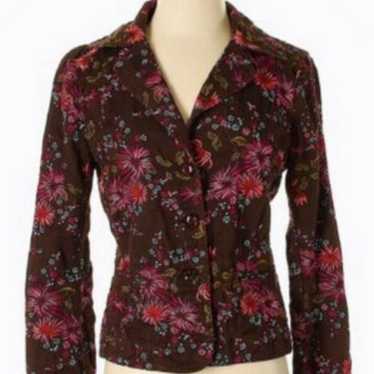 Johnny Was Johnny Was Brown embroidered Blazer S