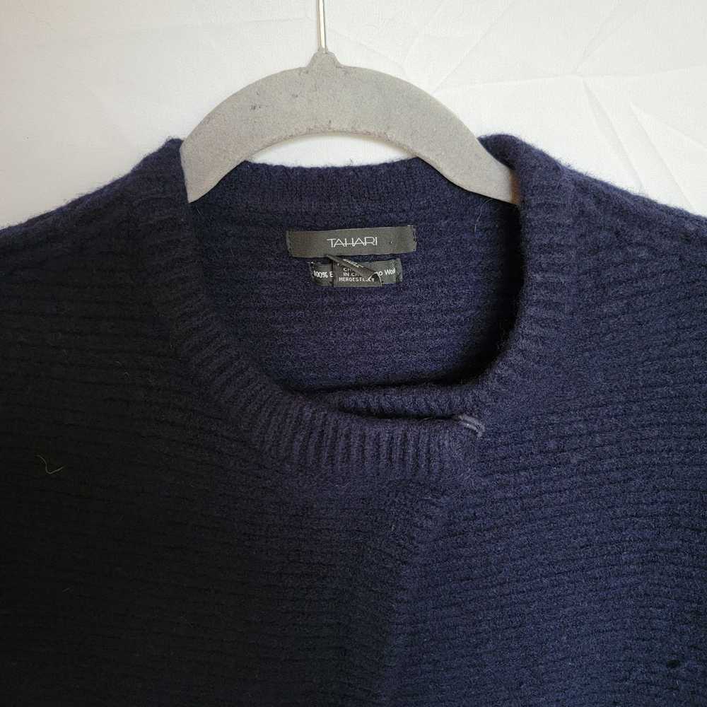 Other Tahari Navy Wool Cardigan Size Small - image 2