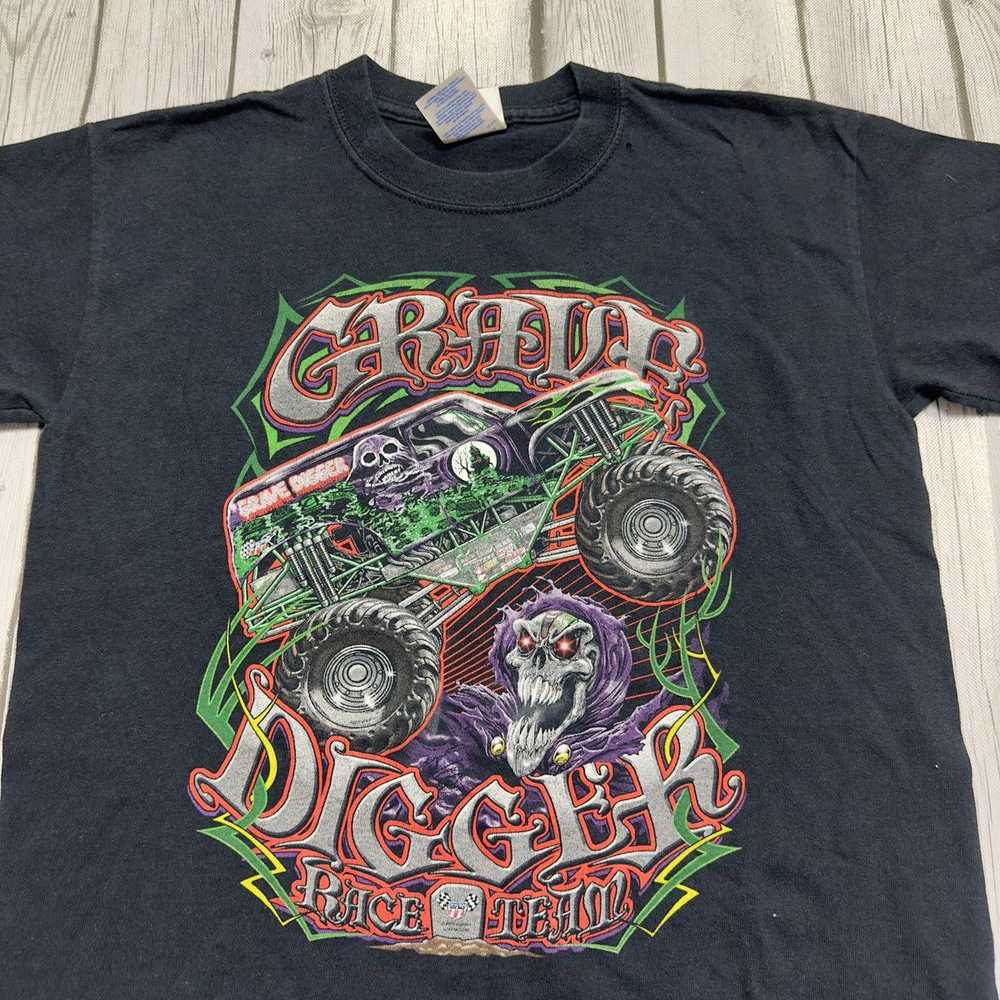 Gildan × Vintage Vintage Grave Digger tee - image 3