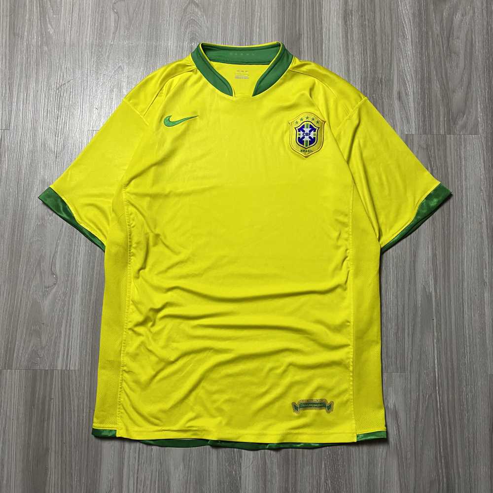 BLOKE × Nike × Soccer Jersey Vintage Brazil Home … - image 1