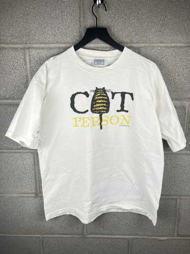 Single × Tee × Vintage Vintage 1990s Cat Person Th