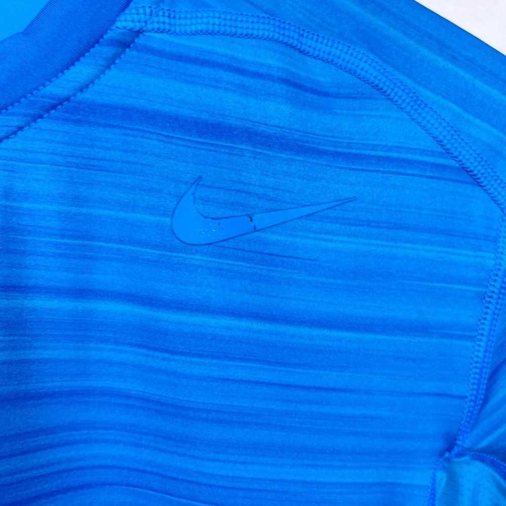 Nike Nike Pro Combat Compression T Shirt Blue Dri… - image 3