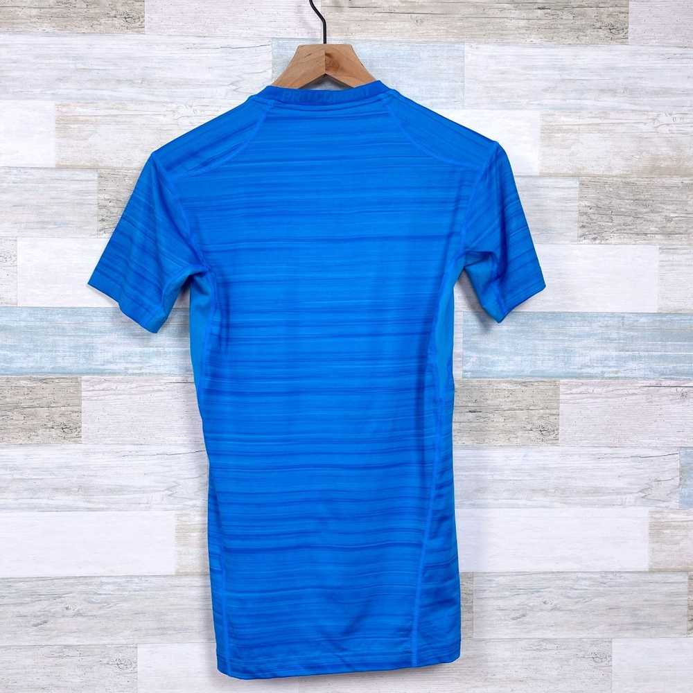 Nike Nike Pro Combat Compression T Shirt Blue Dri… - image 5