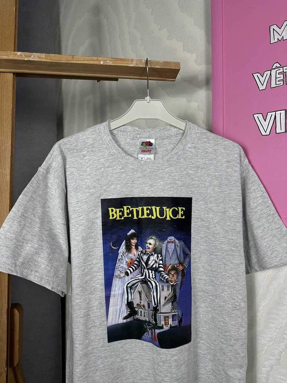 Fruit Of The Loom × Movie × Vintage Beetlejuice T… - image 3