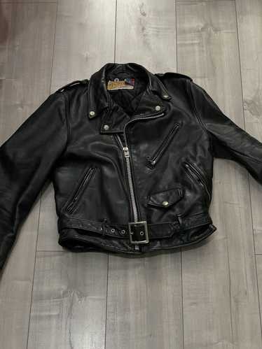 Luxury × Schott Schott perfecto leather jacket