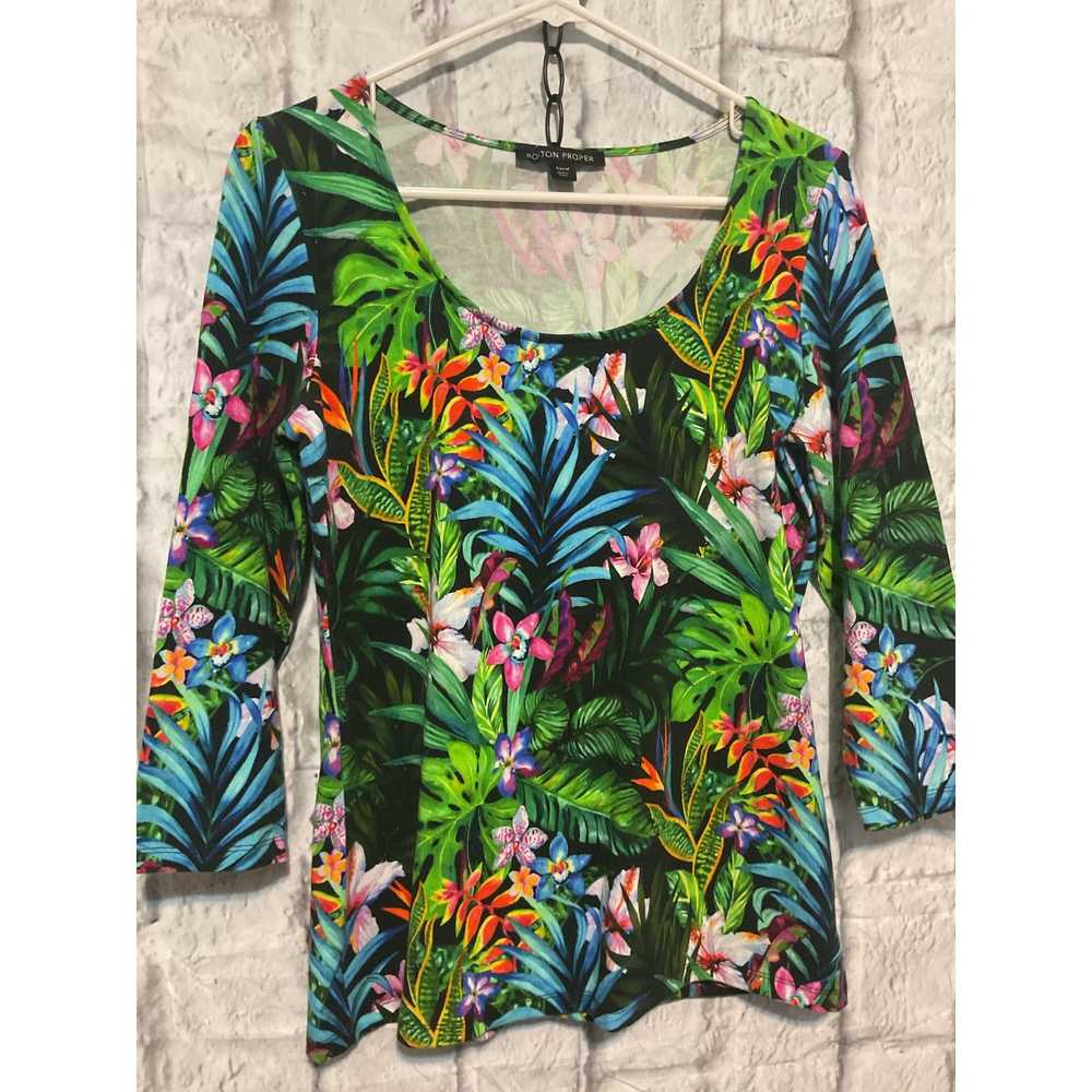 Boston Proper NEW Boston Proper Tropical Floral T… - image 8