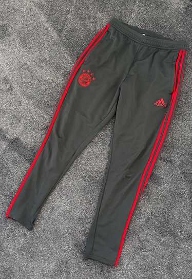 Retro adidas Bayern Munich grey tracksuit bottoms 