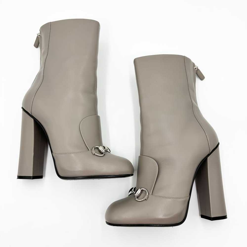 Gucci Leather boots - image 6