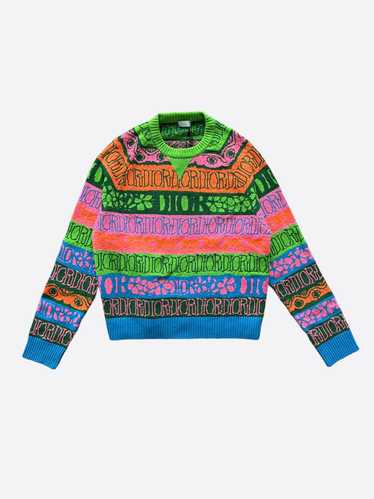 Dior Dior Stussy Multicolor Wool Sweater