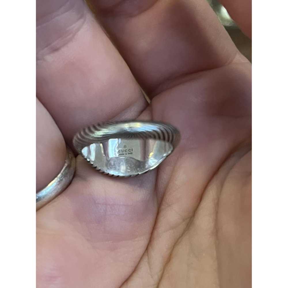 Gucci Gg Running silver ring - image 2