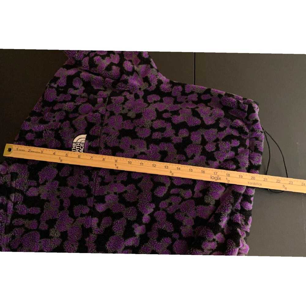 The North Face Cropped Quarter Zip Purple Leopard… - image 6