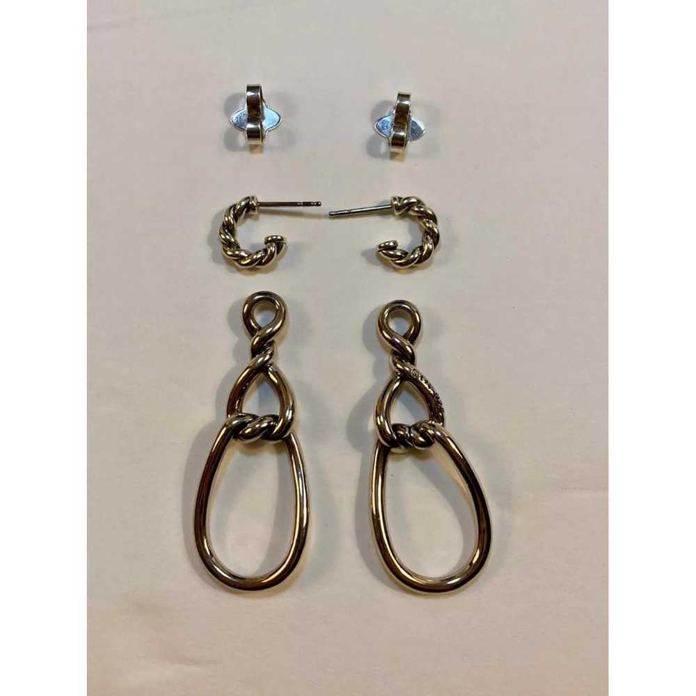 David Yurman Silver earrings - image 4