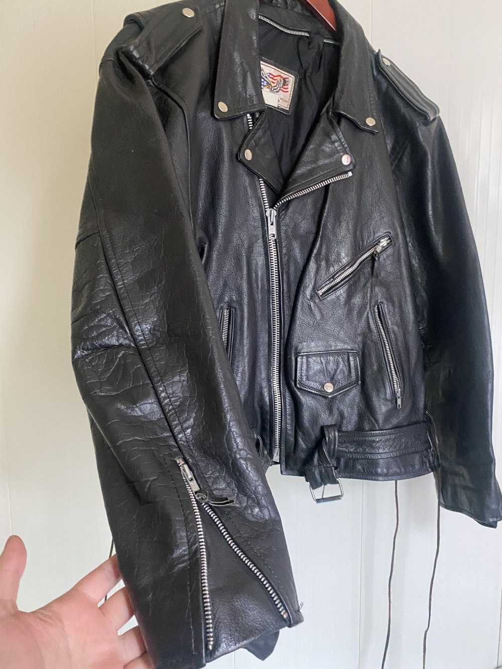 Leather Jacket × Rare × Vintage Rare vintage 90s … - image 2