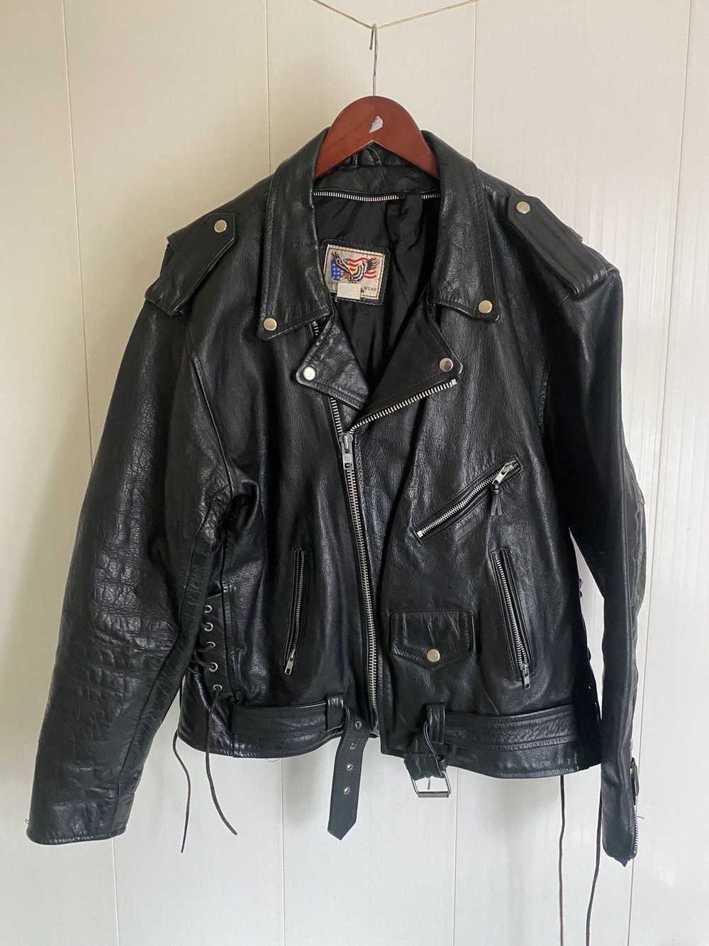 Leather Jacket × Rare × Vintage Rare vintage 90s … - image 3