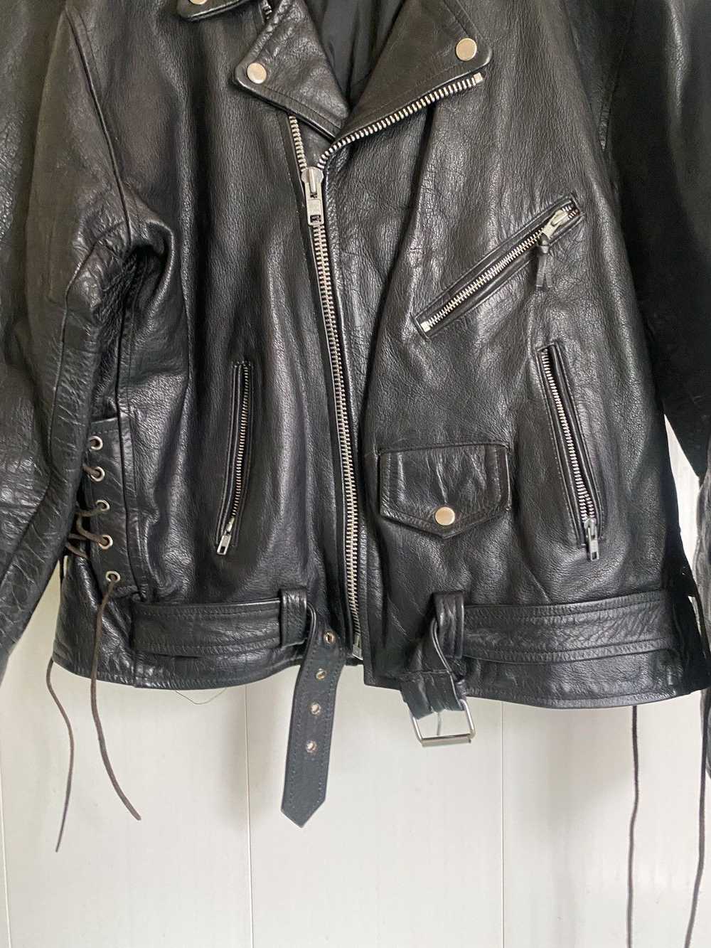 Leather Jacket × Rare × Vintage Rare vintage 90s … - image 5