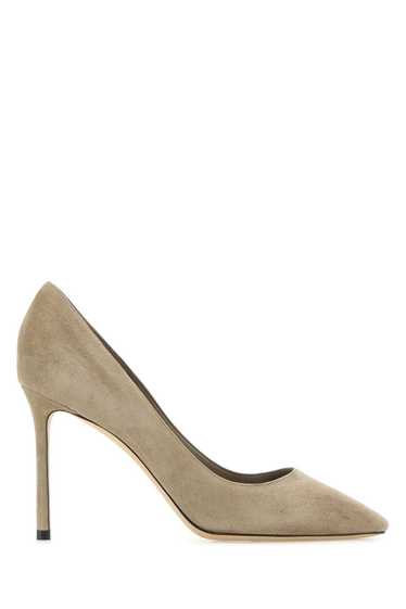 Jimmy Choo Cappuccino Suede Romy 85 Pumps