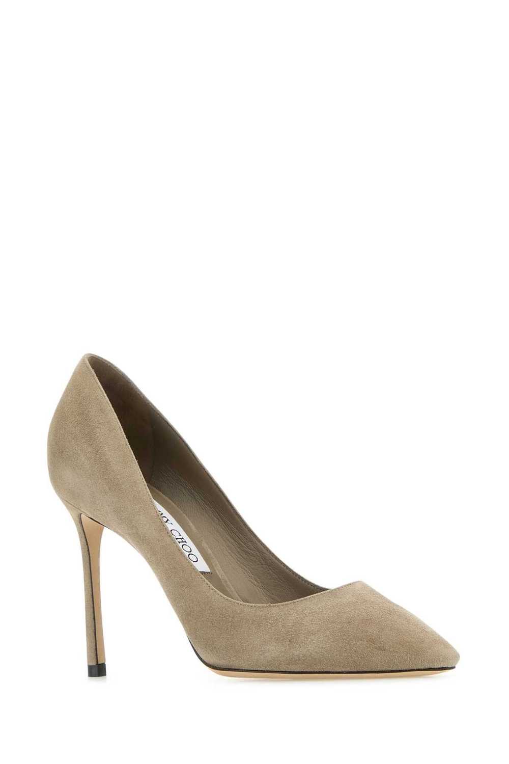 Jimmy Choo Cappuccino Suede Romy 85 Pumps - image 2