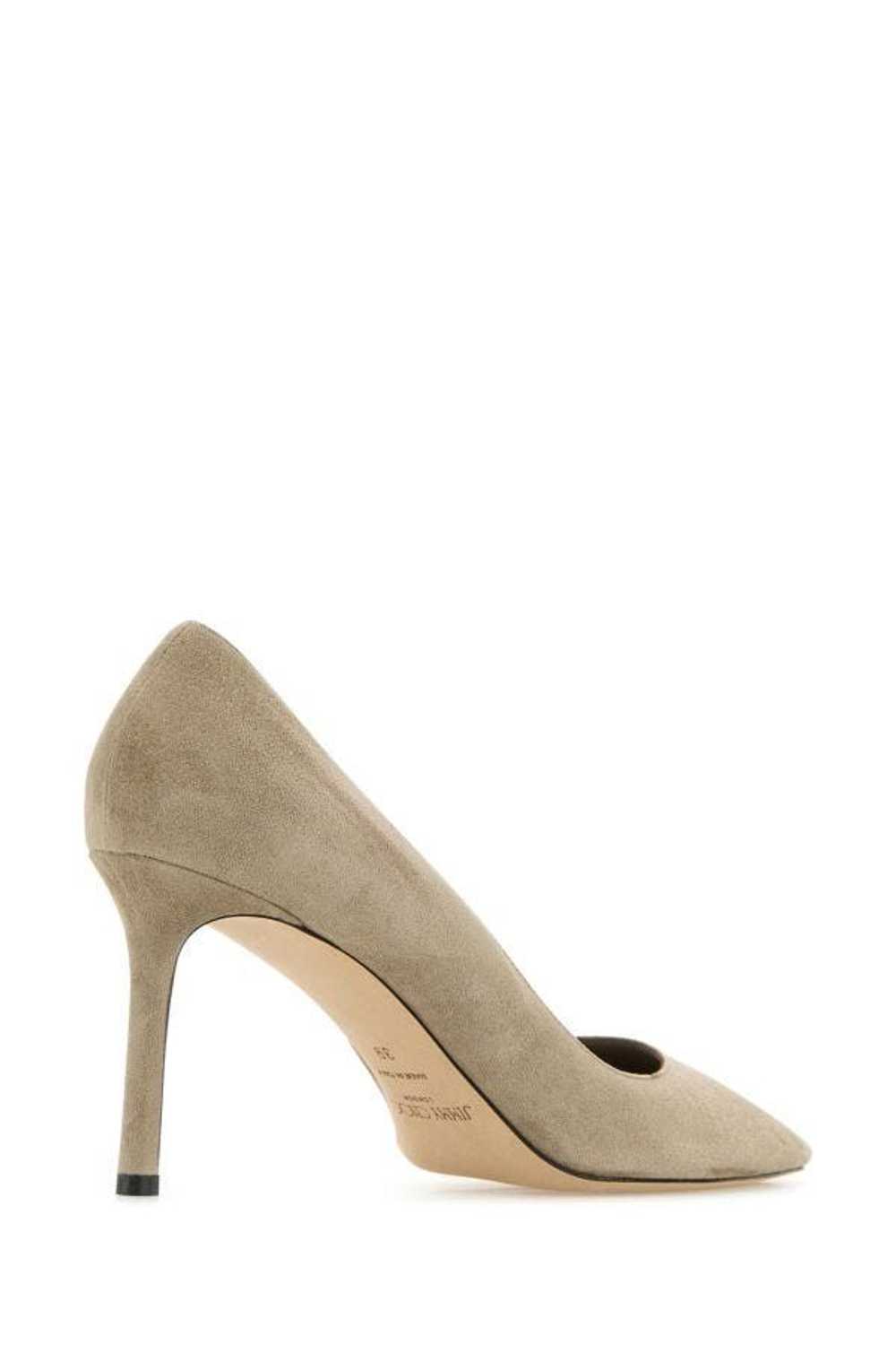 Jimmy Choo Cappuccino Suede Romy 85 Pumps - image 5