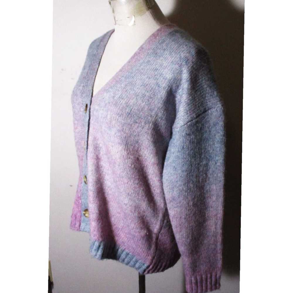 Vintage Luxurious Lavender Plum Cardigan Sweater … - image 4