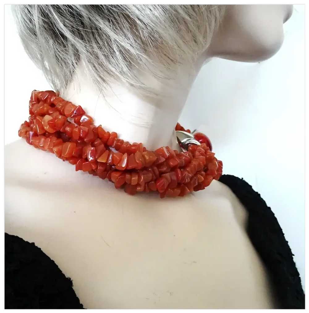 Francesca Romana Necklace Earrings Multi Strand C… - image 8