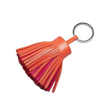 Hermès Carmen leather key ring