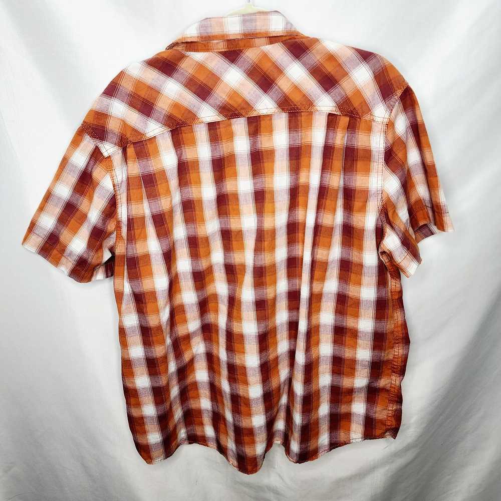 Realtree Realtree Men's Orange Plaid Button Front… - image 7