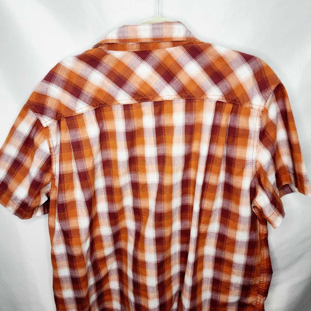 Realtree Realtree Men's Orange Plaid Button Front… - image 8