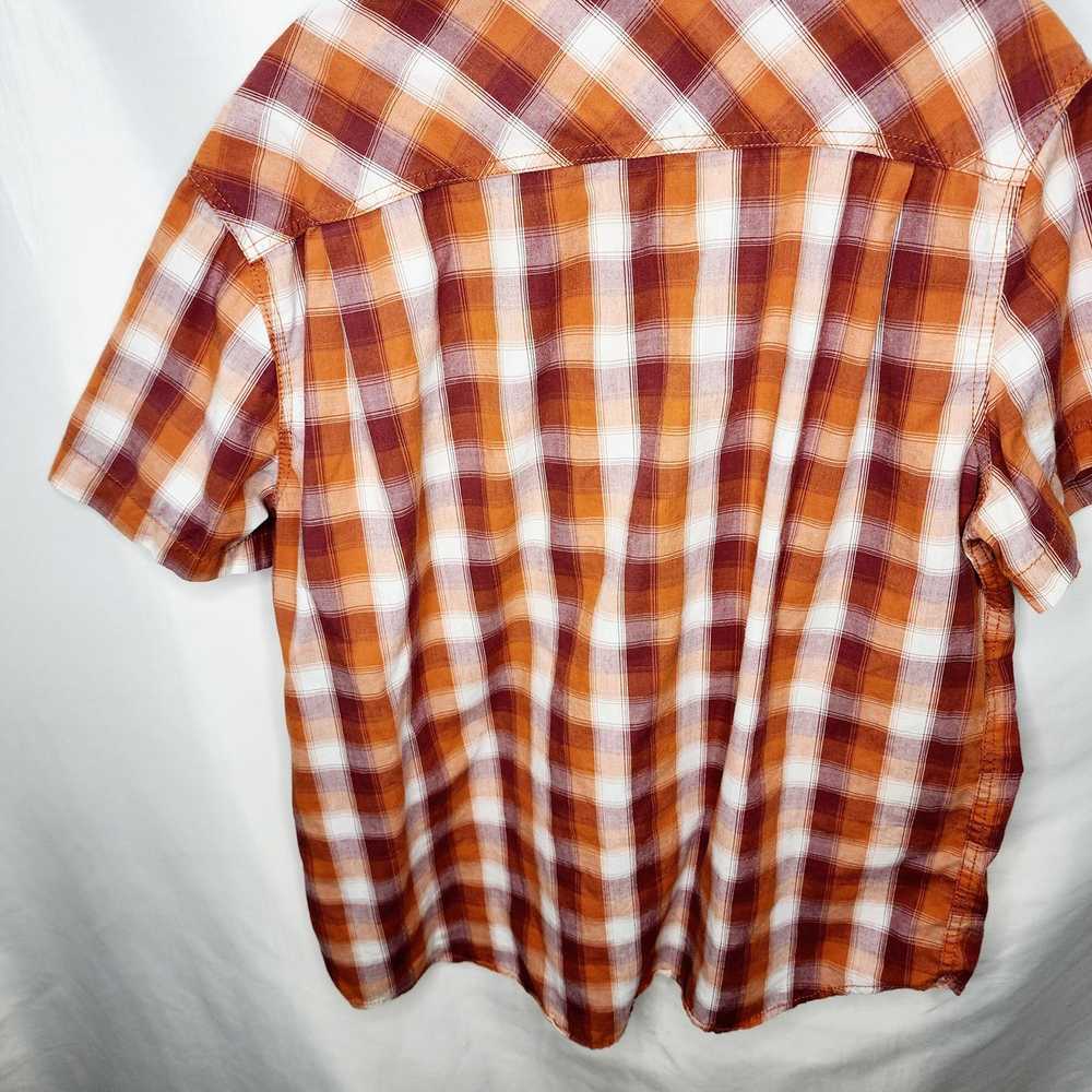 Realtree Realtree Men's Orange Plaid Button Front… - image 9