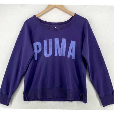 Puma Soft Purple Cropped Pullover Jumper Featurin… - image 1