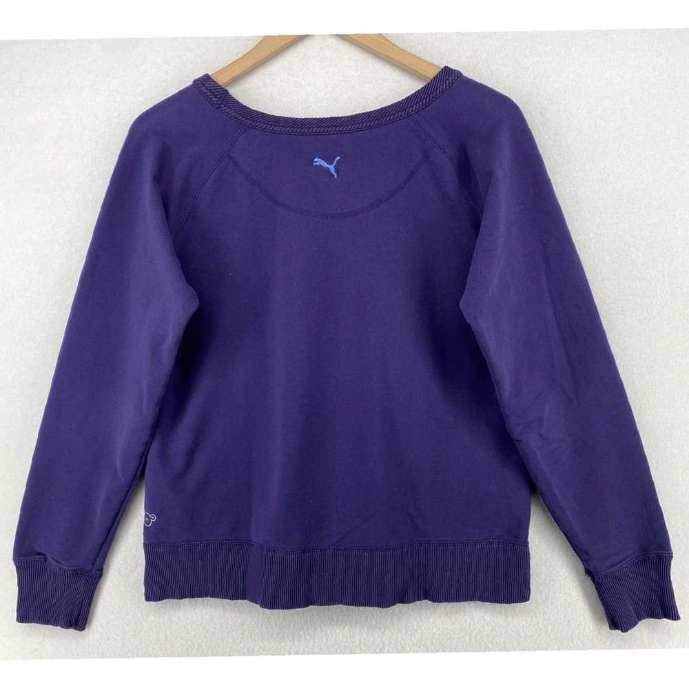 Puma Soft Purple Cropped Pullover Jumper Featurin… - image 3