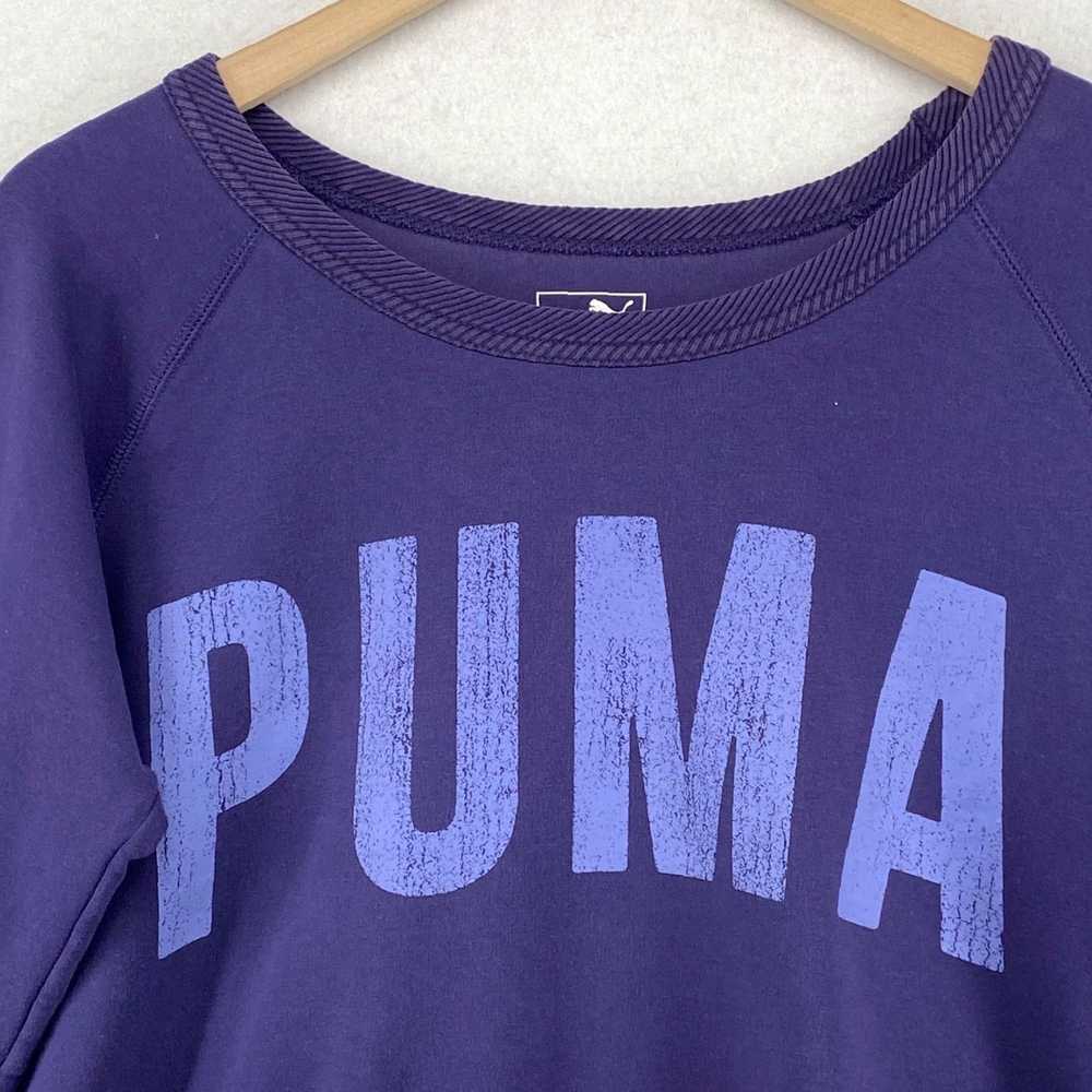 Puma Soft Purple Cropped Pullover Jumper Featurin… - image 4