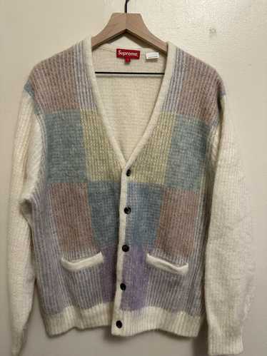 Supreme brushed mohair cardigan - Gem