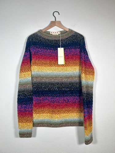 Marni FW22 Rainbow Multi Fuzzy Knit