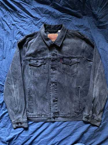 Levi's Levi’s Dark Grey Distressed Denim Jacket