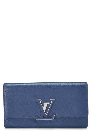 Blue Taurillon Capucines Wallet Send in SMS Send … - image 1