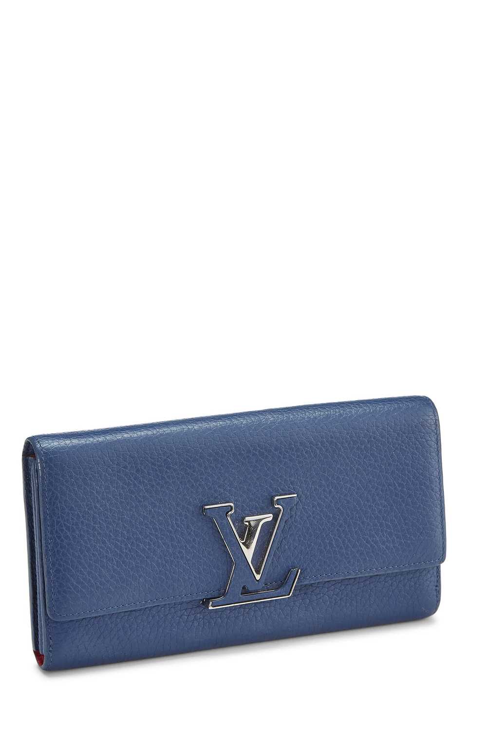 Blue Taurillon Capucines Wallet Send in SMS Send … - image 2