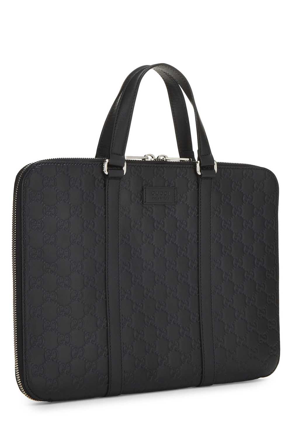 Black Guccissima Leather Briefcase Send in SMS Se… - image 2