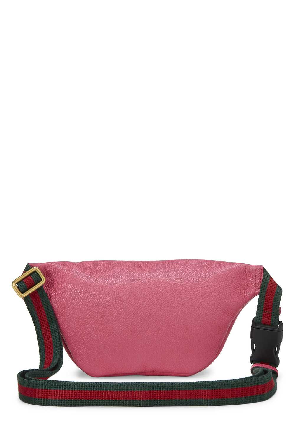 Pink Leather Logo Printed Belt Bag Small Send in … - image 4