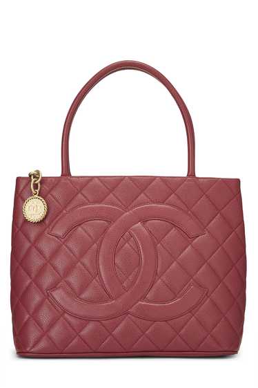 Pink Quilted Caviar Medallion Tote Send in SMS Se… - image 1