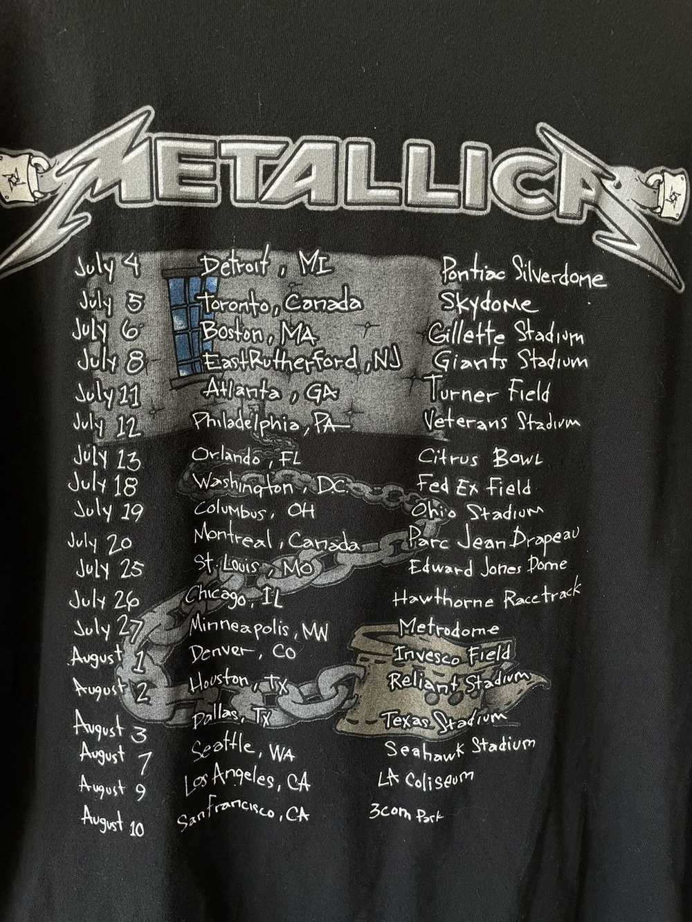 Metallica × Tour Tee × Vintage Vintage 2003 Metal… - image 8