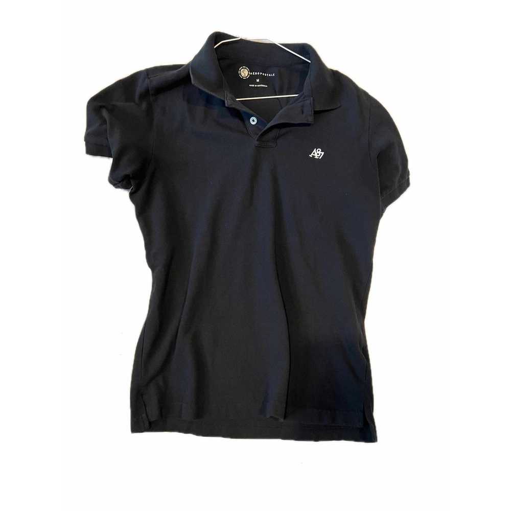 Aeropostale Aeropostale Black Polo Shirt Mens M - image 1