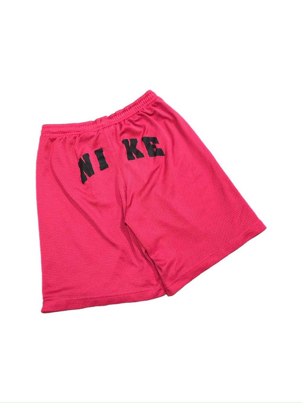 Nike × Vintage Y2K Nike Spellout Mesh Shorts - image 1