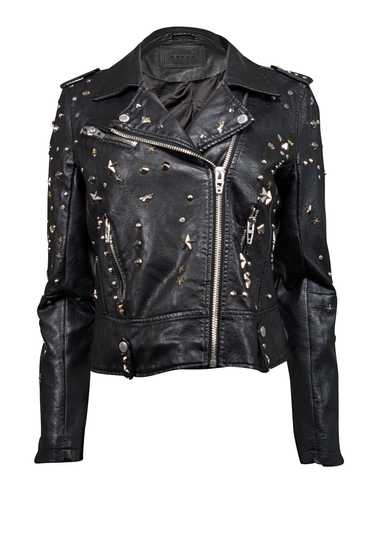 BLANKNYC - Black Studded Vegan Leather Moto Jacket